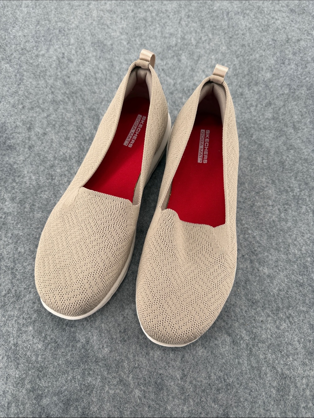 Sketchers GOGA MAT GO WALK easy slip on shoes stretch fit size 8